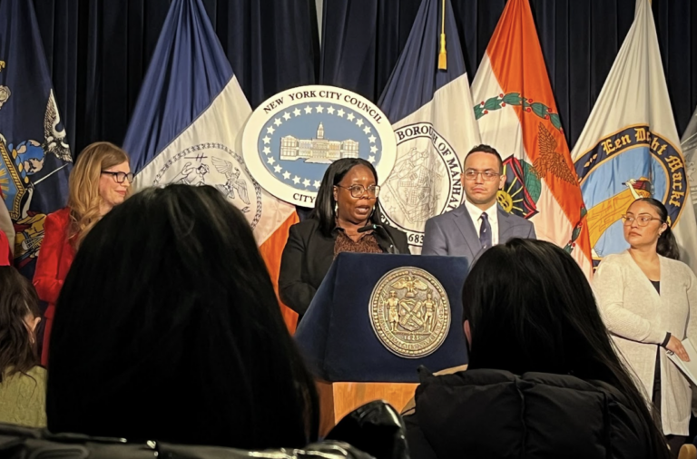 A city council press conference.